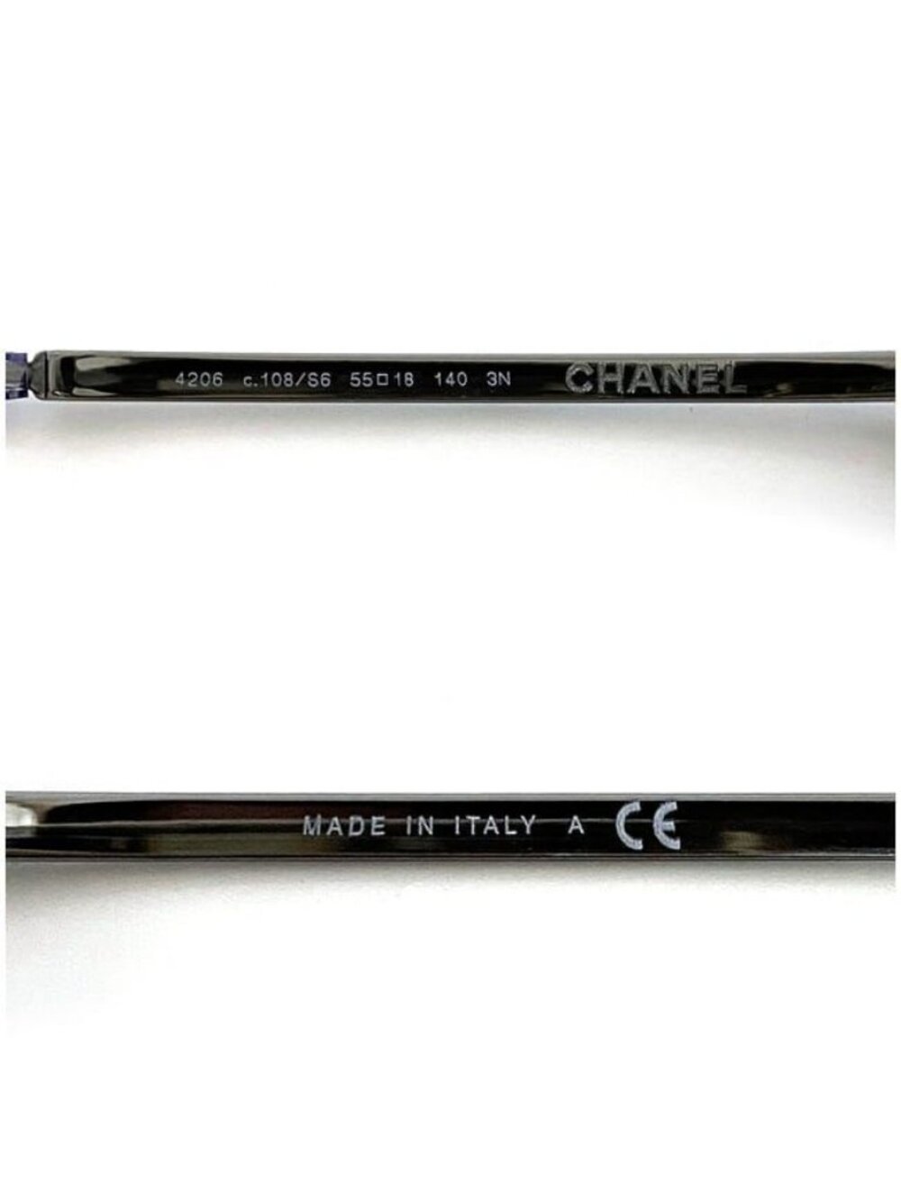 Chanel Sunglasses Silver Gradient with Coco Mark - Picture 9 of 10